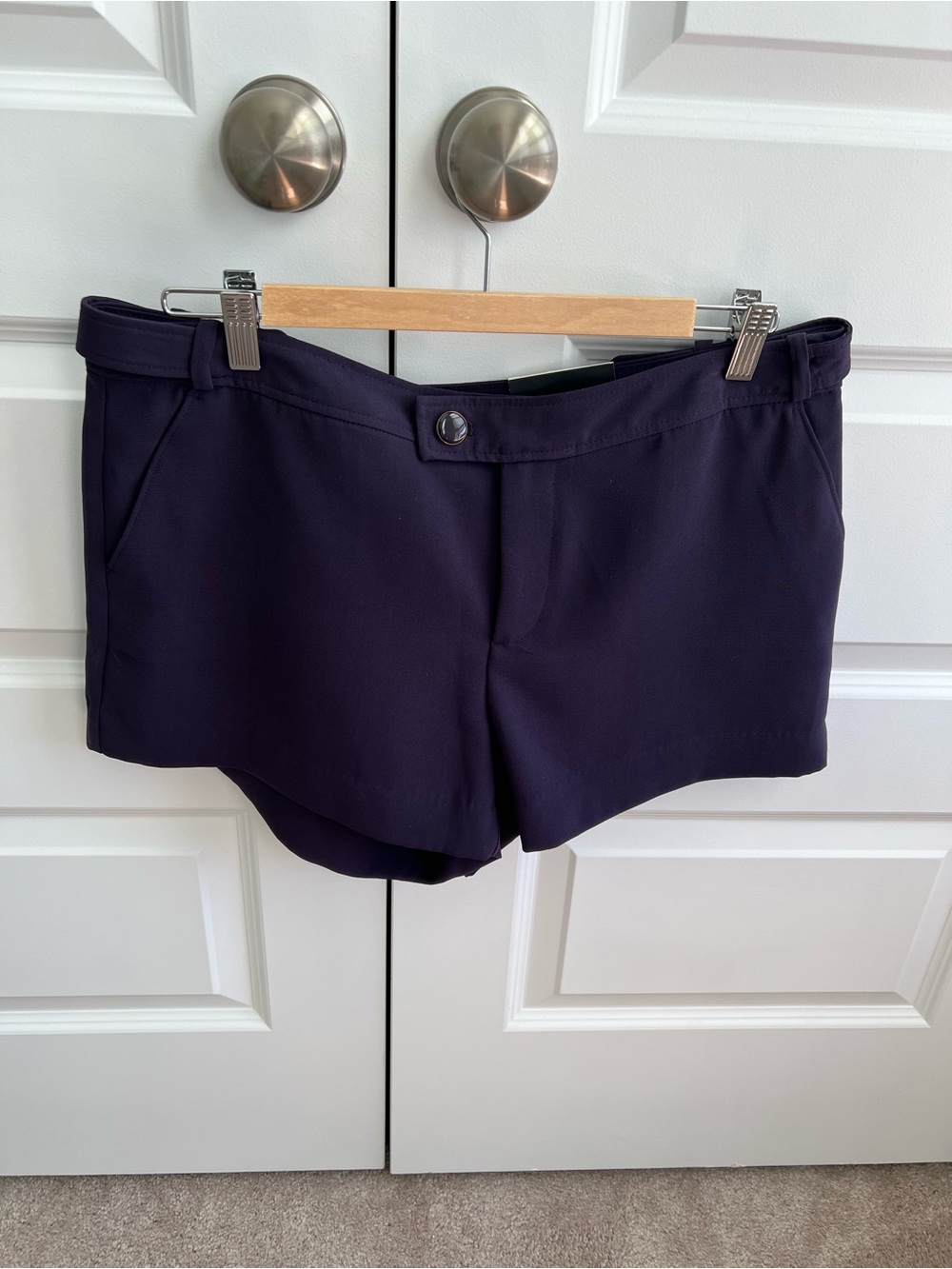 Banana Republic plum Stretch Tailored Shorts